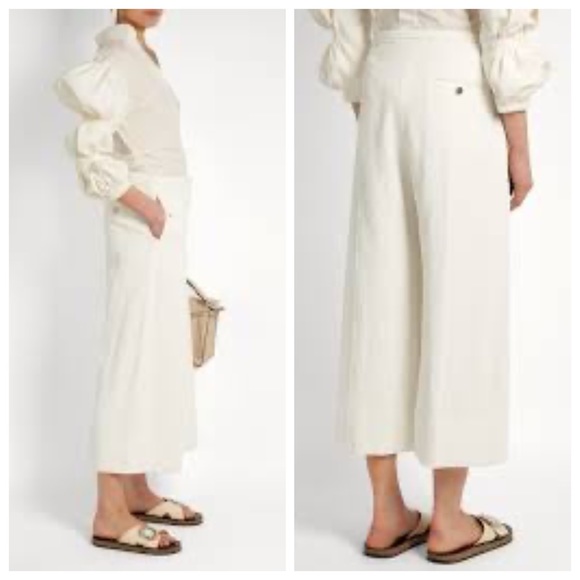 Lemaire Pants - Lemaire - High Waist Wide Leg Trousers
